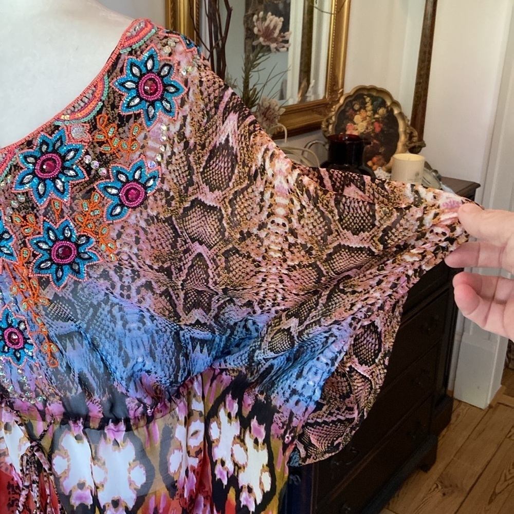 Lucky & Coco embellished swimsuit coverup. Size large!! - Picture 4 of 8